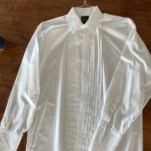 Jos A Bank tuxedo shirt